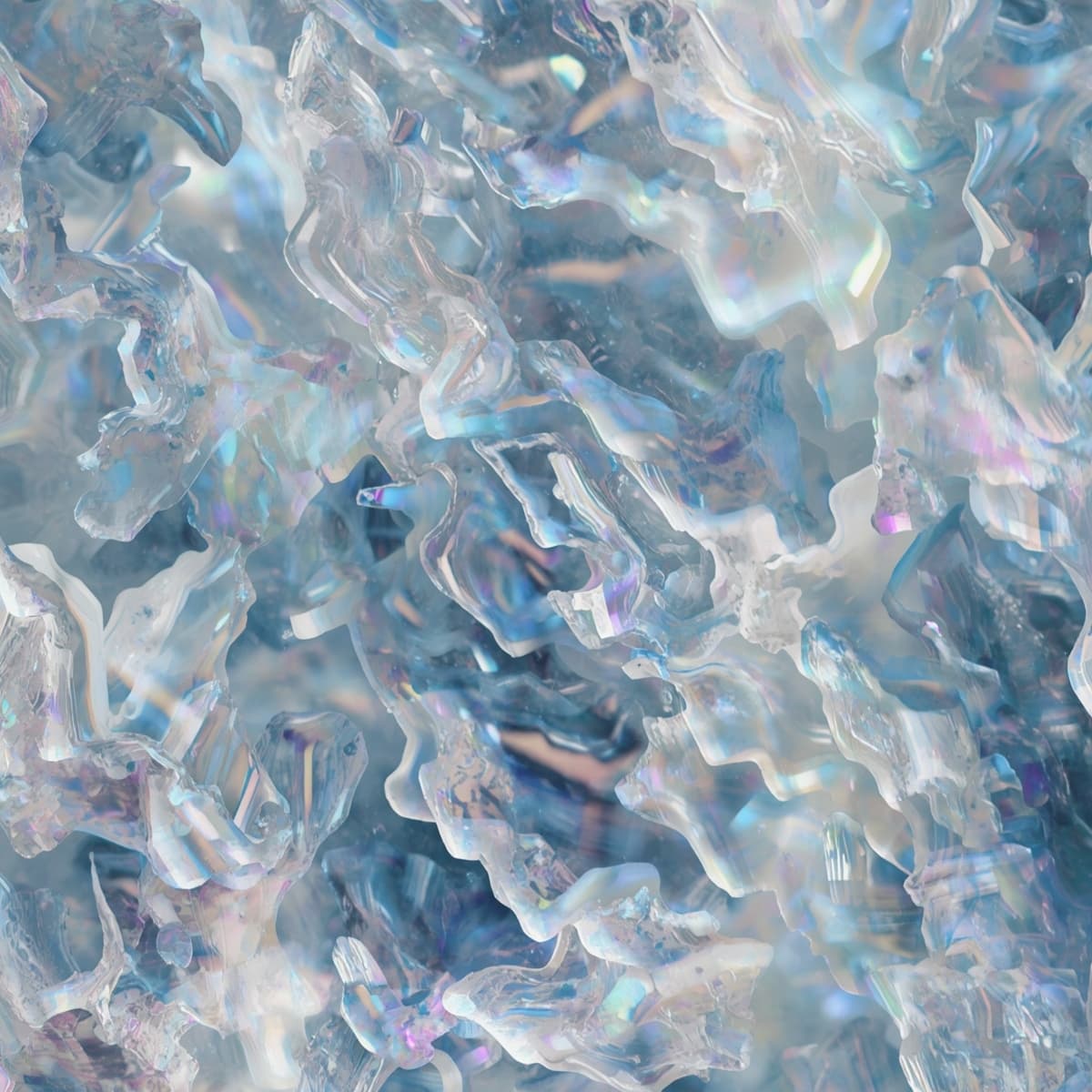 Abstract ocean-blue pharmaceutical topographic artwork representing tablet manufacturing